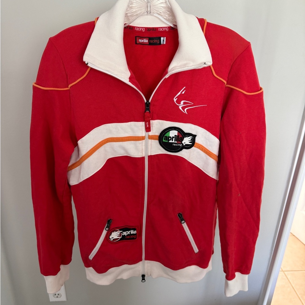 15. Vintage Red Aprilia Womens Racing Jacket